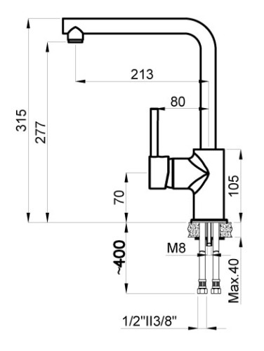 Смеситель для кухни AZARIO EVANS, белый (AZ-152944316)