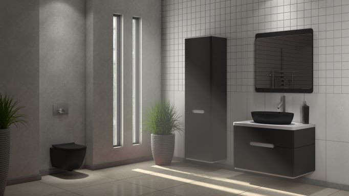 Унитаз подвесной beWash Bogen безободковый с функцией биде с сиденьем микролифт черный матовый 88303670 + EVB6387