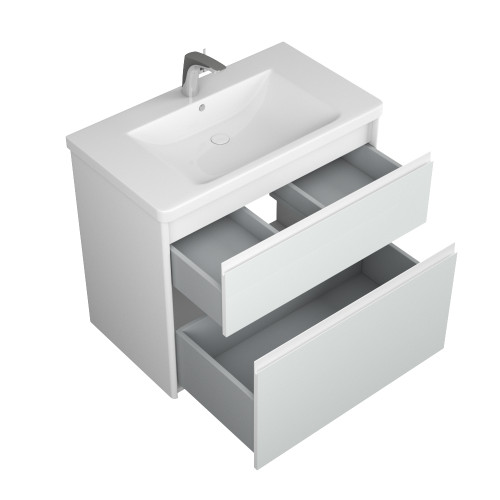 Тумба OWL 1975 Malaren 80, 2 ящика, белая