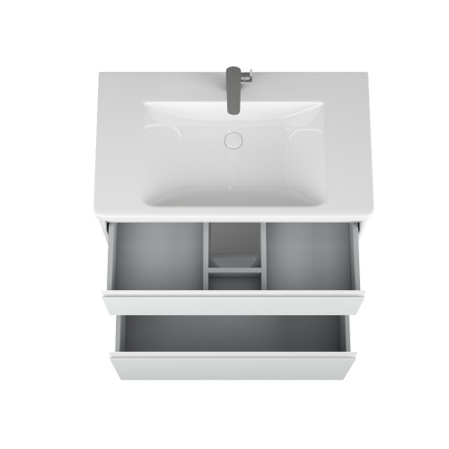 Тумба OWL 1975 Malaren 80, 2 ящика, белая