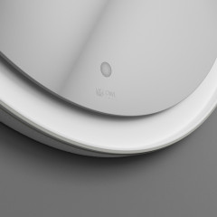 Зеркало OWL 1975 Viken White с LED подсветкой, D650