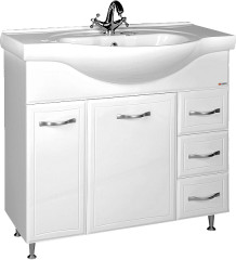 Тумба под умывальник &quot;Элеганс 85&quot; Идеал с 3 верхними ящиками Домино