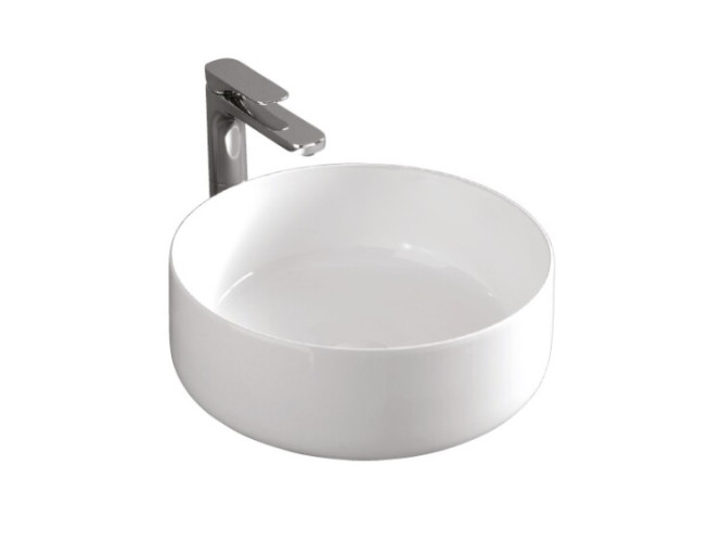 Раковина накладная 42см Artceram Cognac COL001 05 00 белый матовый