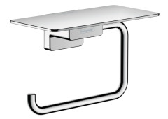 Держатель туалетной бумаги с полкой Hansgrohe AddStoris, хром (41772000)