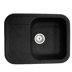 Кухонная мойка Formastone Fosto  КМ 61-47, прямоугольная с крылом, обсидиан