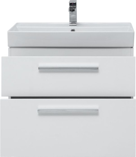 Тумба с раковиной Aquanet Nova 75 белый (2 ящика)