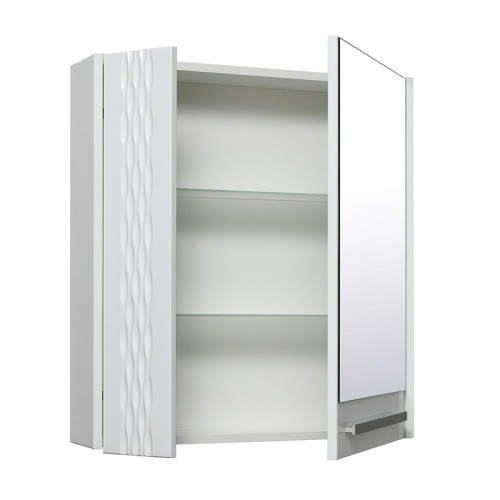 Зеркальный шкаф Runo  Мира 65 черный