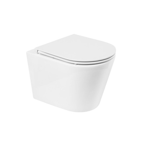 Чаша подвесного унитаза безободкового BelBagno FLAY-R BB053CHR