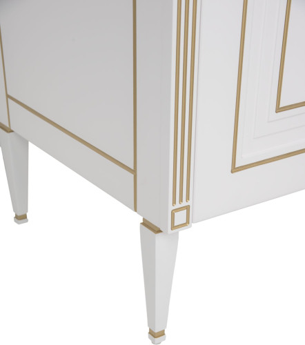 Тумба под раковину Aquanet Паола 90 белый/золото