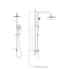 Душевой комплект RUSH Bella (BL4535-112)