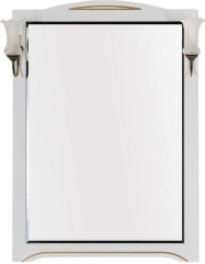 Зеркало Aquanet Луис 80 белый/золото