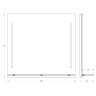 Зеркало настенное c полочкой и 2-мя встроенными LED-светильниками Ledline-S EVOFORM 80x75 см, BY 2164