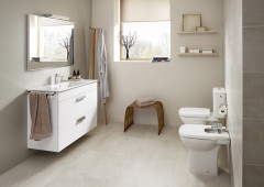 Чаша напольная Roca DEBBA, гориз.выпуск, уст.компл., 655 мм