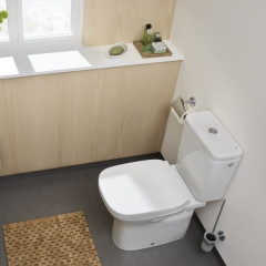 Чаша напольная Roca DEBBA, гориз.выпуск, уст.компл., 655 мм