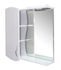 Зеркало-шкаф навесной с подсветкой MIXLINE Ассоль-75 левый (534979)