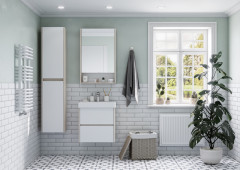 Тумба под раковину AQUATON Сканди 55 подвесная, дуб верона (1A251701SDB20)