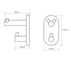 Крючок Bemeta Omega 104405222