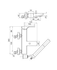 Смеситель Bugnatese Planet 2402