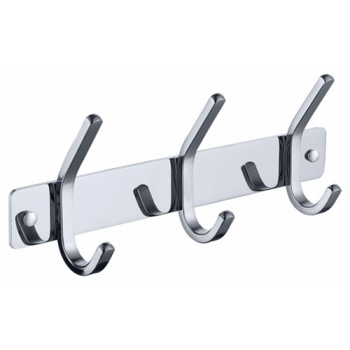 Планка KAISER с 3-мя крючками Chrome/нерж (H0043)