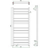 Полотенцесушитель ГРОТА ESTRO 63/120
