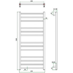 Полотенцесушитель ГРОТА ESTRO 63/120