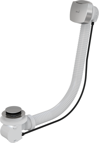 Слив-перелив Alcadrain для ванны, полуавтомат, хром матовый (A54CR)