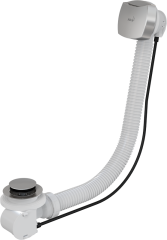 Слив-перелив Alcadrain для ванны, полуавтомат, хром матовый (A54CR)