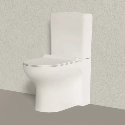 Унитаз напольный Bien VENUS с тонким сиденьем микролифт (унитаз+бачок+сливной механизм+сиденье) VNKD06401VS0W3000 + ORRS04101VDAW3000 + YRSIT0310102 + VTMU11W3W3HB0