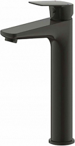 Смеситель Bravat Rhein для раковины-чаши, высокий, черный (F1429564BW-A-ENG)