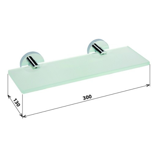 Полка стеклянная Bemeta Omega 104122042