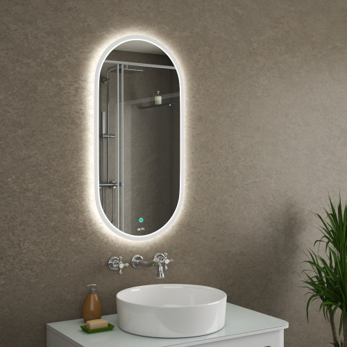 Зеркало OWL 1975 Langas с LED подсветкой, 400х800