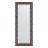 Зеркало настенное с фацетом EVOFORM в багетной раме серебряный бамбук, 53х133 см, BY 1156