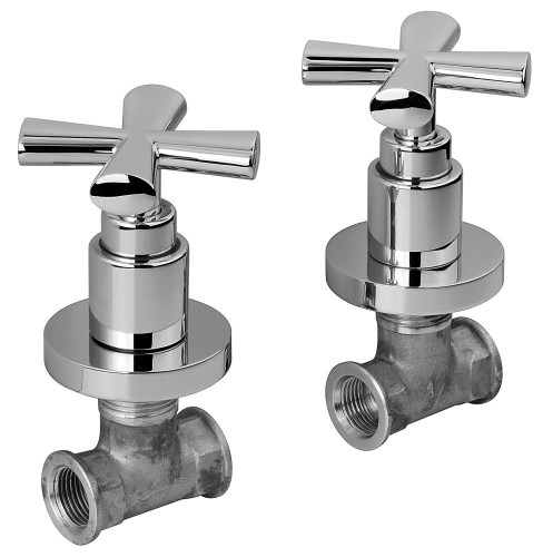 Emmevi Spirit New, встраиваемый смеситель для душа (состоит из 2-х вентилей на холодную и горячую воду), цвет черный матовый