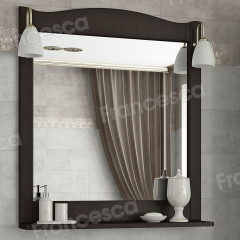 Зеркало Francesca Империя П 70 венге (полотно+светильники Изабель)