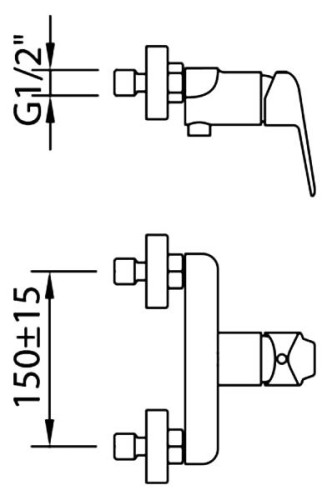 Смеситель для душа Clever Start Elegance 60181
