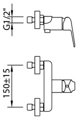 Смеситель для душа Clever Start Elegance 60181