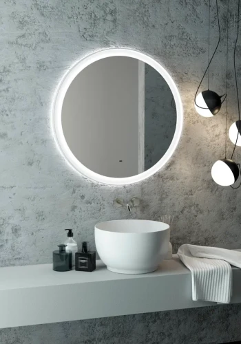 Зеркало Континент Planet white Led D 800 с бесконтактным сенсором