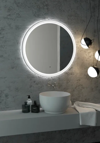 Зеркало Континент Planet white Led D 800 с бесконтактным сенсором