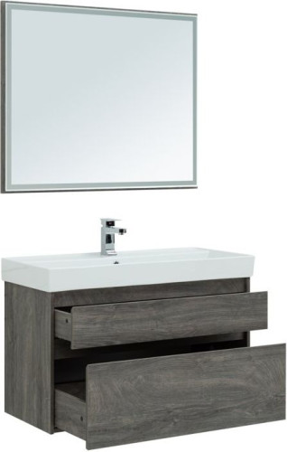 Мебель для ванной Aquanet Nova Lite 100 дуб рошелье (2 ящика)