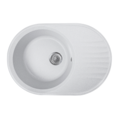 Кухонная мойка Formastone FostoGran FG Фортуна, овальная с крылом, иней