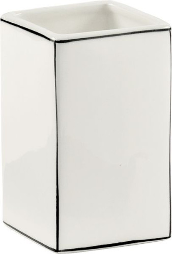 Gedy Lucrezia, настольный керамический стакан, цвет белая керамика