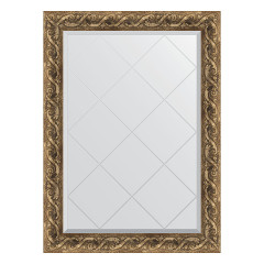 Зеркало настенное с гравировкой EVOFORM в багетной раме фреска, 76х103 см, BY 4184