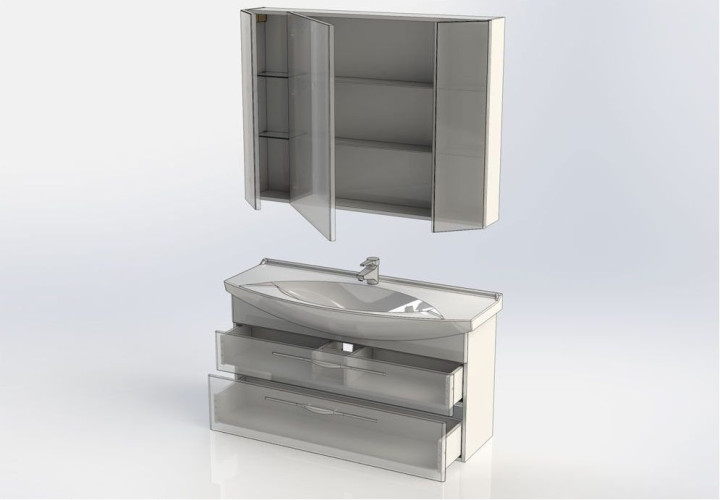 Мебель для ванной Aquanet Ирвин 120 белый