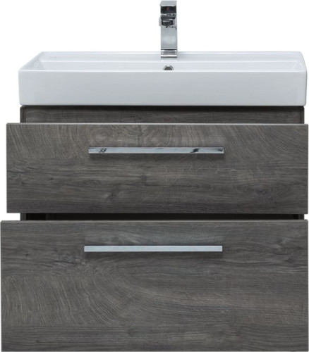 Тумба с раковиной Aquanet Nova 75 дуб рошелье (2 ящика)