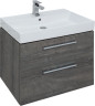 Тумба с раковиной Aquanet Nova 75 дуб рошелье (2 ящика)