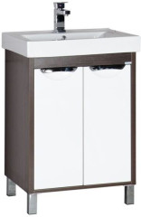 Тумба с раковиной Aquanet Гретта 60 венге (2 дверцы)