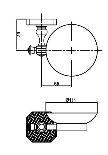 Мыльница Antik Duo 080704 Br