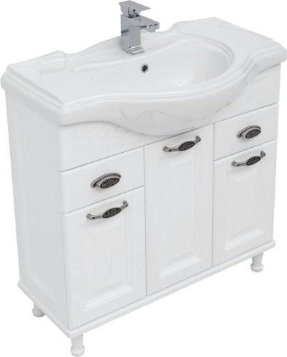 Тумба с раковиной Aquanet Тесса Декапе 85 белый