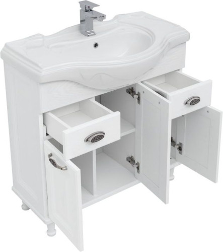 Тумба с раковиной Aquanet Тесса Декапе 85 белый