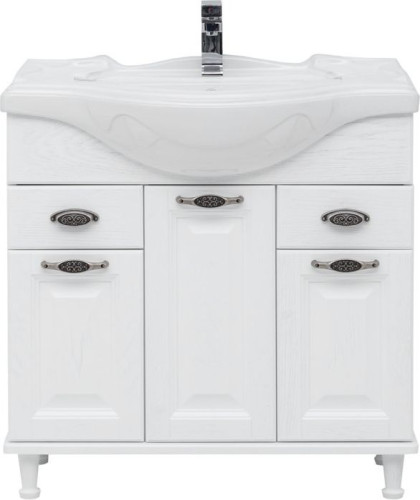 Тумба с раковиной Aquanet Тесса Декапе 85 белый